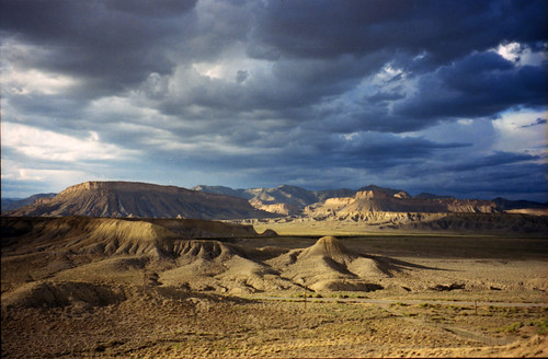 sunset panorama utah desert