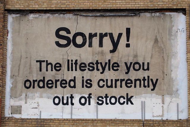 Sorry! The lifestyle you ordered is currently out of stock by Banksy