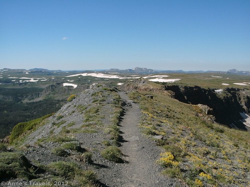 Trail across the Causeway in the Flat Tops of Colorado