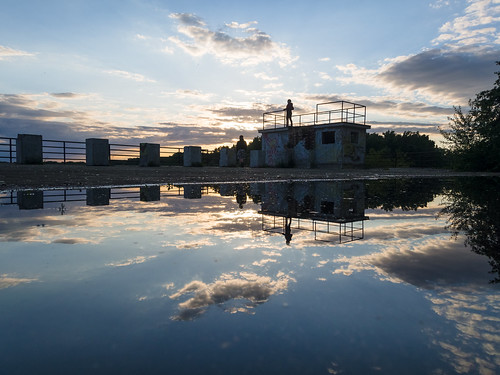 sunset sky reflection castle abandoned clouds mt may olympus slovakia bratislava 2016 ep5 hraddevin 9mm18mm