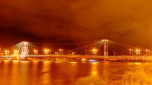 puente noche nocturna laguna setubal puentecolgante ciudaddesantafe diegostiefel