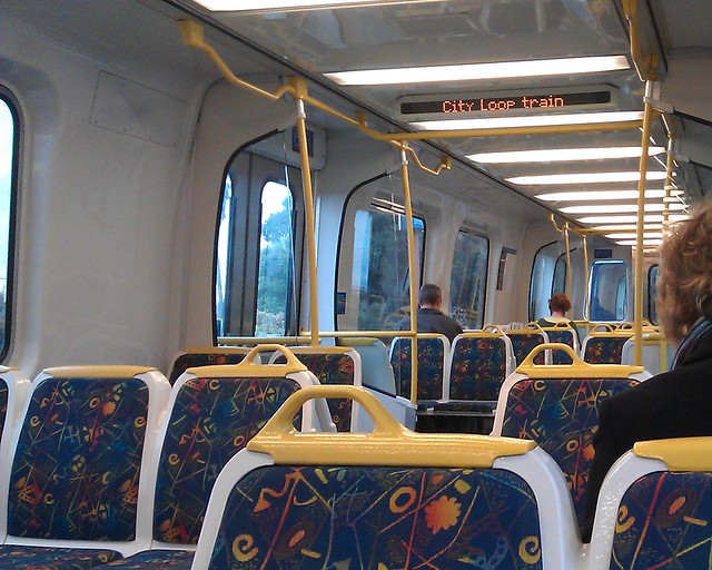Comeng train interior