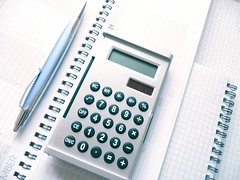 Calculator, Pen and Calendar Image