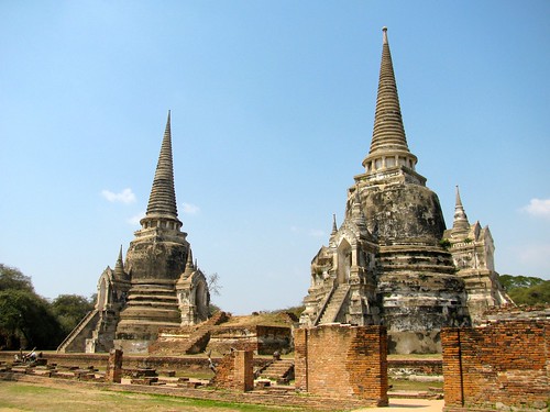 Chedis de Wat Phra Si Sanphet