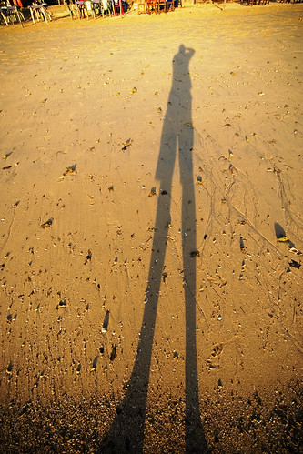 Shadow on the beach