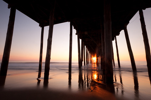 ocean longexposure morning sun beach sunrise dawn pier sand maryland oceancity watermarylandoceancityvacation