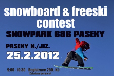 Freeski a snb contest Snowpark 686 Paseky 2012