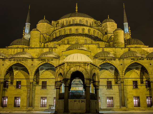 Sultan Ahmed Mosque in Snow