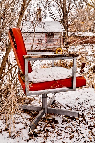 wood old trees winter red white snow cold building leaves rural landscape chair flickr farm country shed weathered decaying dilapidated facebook deskchair swivel
