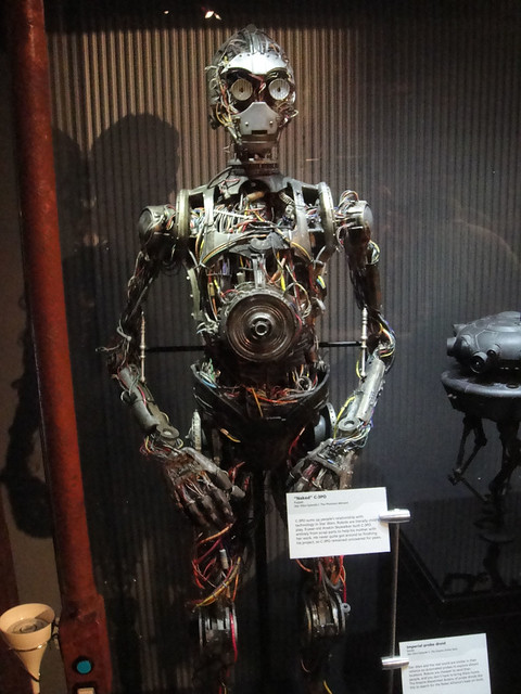 Star Wars @ the Discovery Science Center - naked C-3PO 