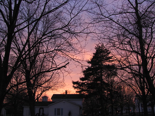 trees sunset sky house nature beautiful clouds outdoors evening nice scenery michigan flint crossroadsvillage huckleberryrailroad geneseerecreationarea