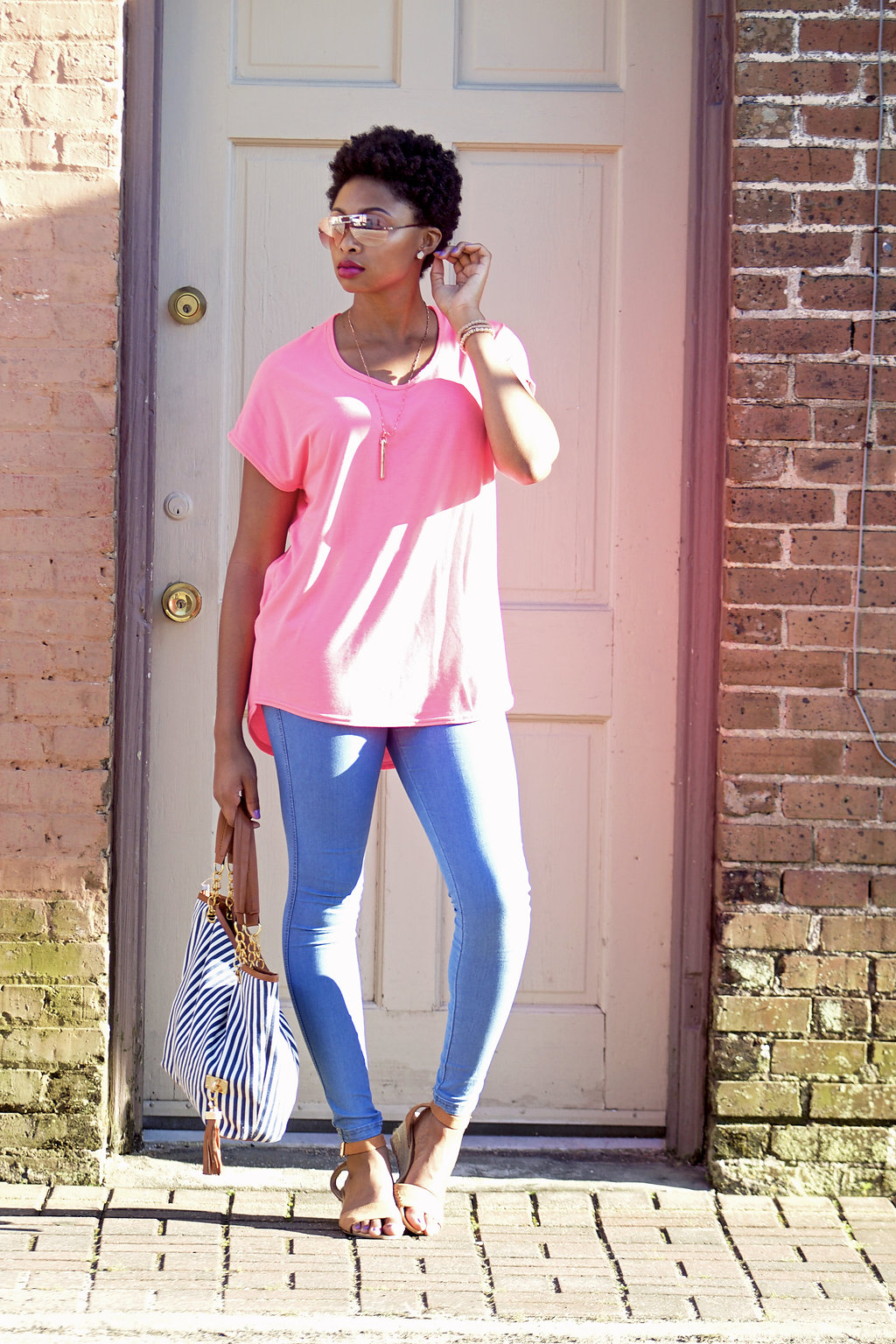 how to style an oversized tee, baton rouge fashion blogger