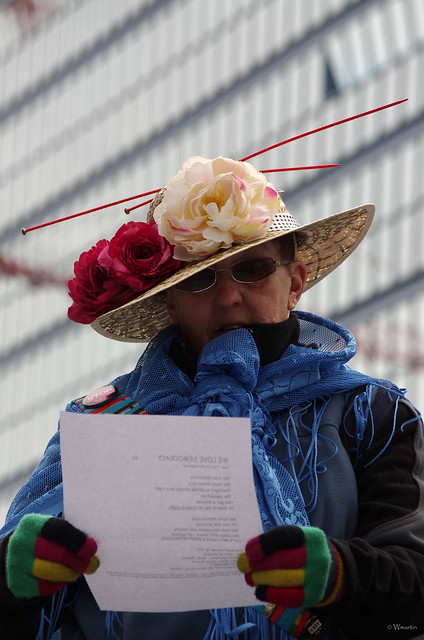 Pro Democracy Demonstration - March 2012 - raging granny