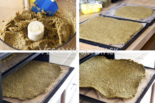 This Raw Flax Crackers recipe is great for utilizing your leftover juice pulp to make a tasty, raw snack. Paired with a simple, yet delicious guacamole dip it is sure to please.