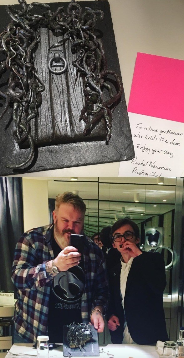 Someone Made Kristian Nairn a "Hold the Door" Cake and He Shared it With Bran