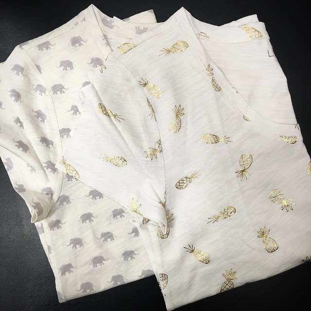  LOFT Outlet Elephan and Pineapple Tees