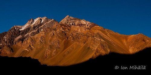 sunset mountains argentina aconcagua horconesvalley