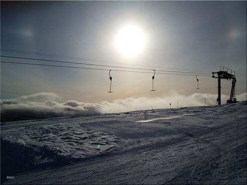winter light ski norway magic grong