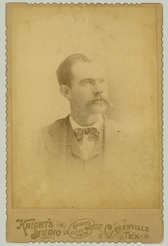 Cabinet Card man with bow tie