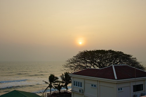 ocean morning sea sun water sunrise thailand hotel gulf sony alpha dslr huahin 550 sailom