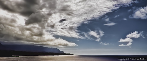 seascape nature clouds landscape hawaii kauai kilauea pacificislands topazcleanandadjust