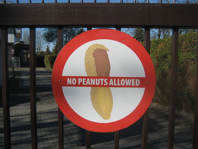 No peanuts allowed