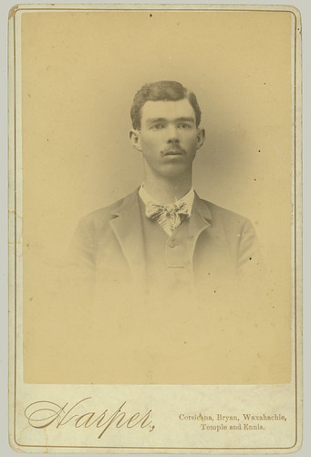 Cabinet Card portrait of a man head and shoulders
