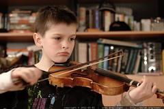 nick practices violin    MG 9738 