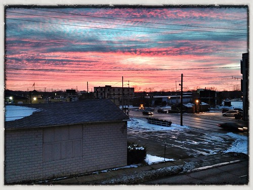 clouds sunrise square morninglight kalamazoo iphone4s snapseed