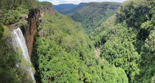 panorama waterfall fitzroyfalls mortonnationalpark yarrungacreek yarrungacreekvalley