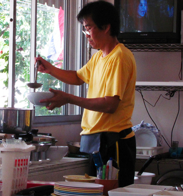 Richie serving up a fresh bowl!