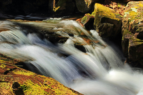 creek waterfall moss newjersey spring rocks stream hiking falls cascades creativecommons ravine delawarewatergapnationalrecreationarea wallpack walpacktownship