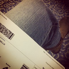 Waiting to board! #blissdom