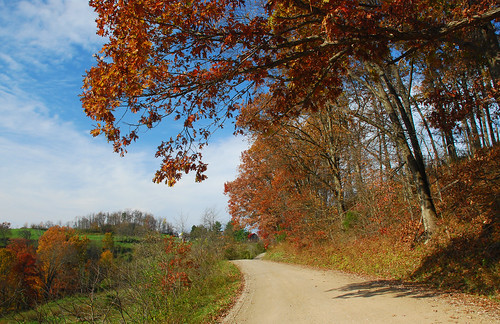 autumn ohio fall rural landscape marietta lowell countryroads rainbowroad langridgeroad