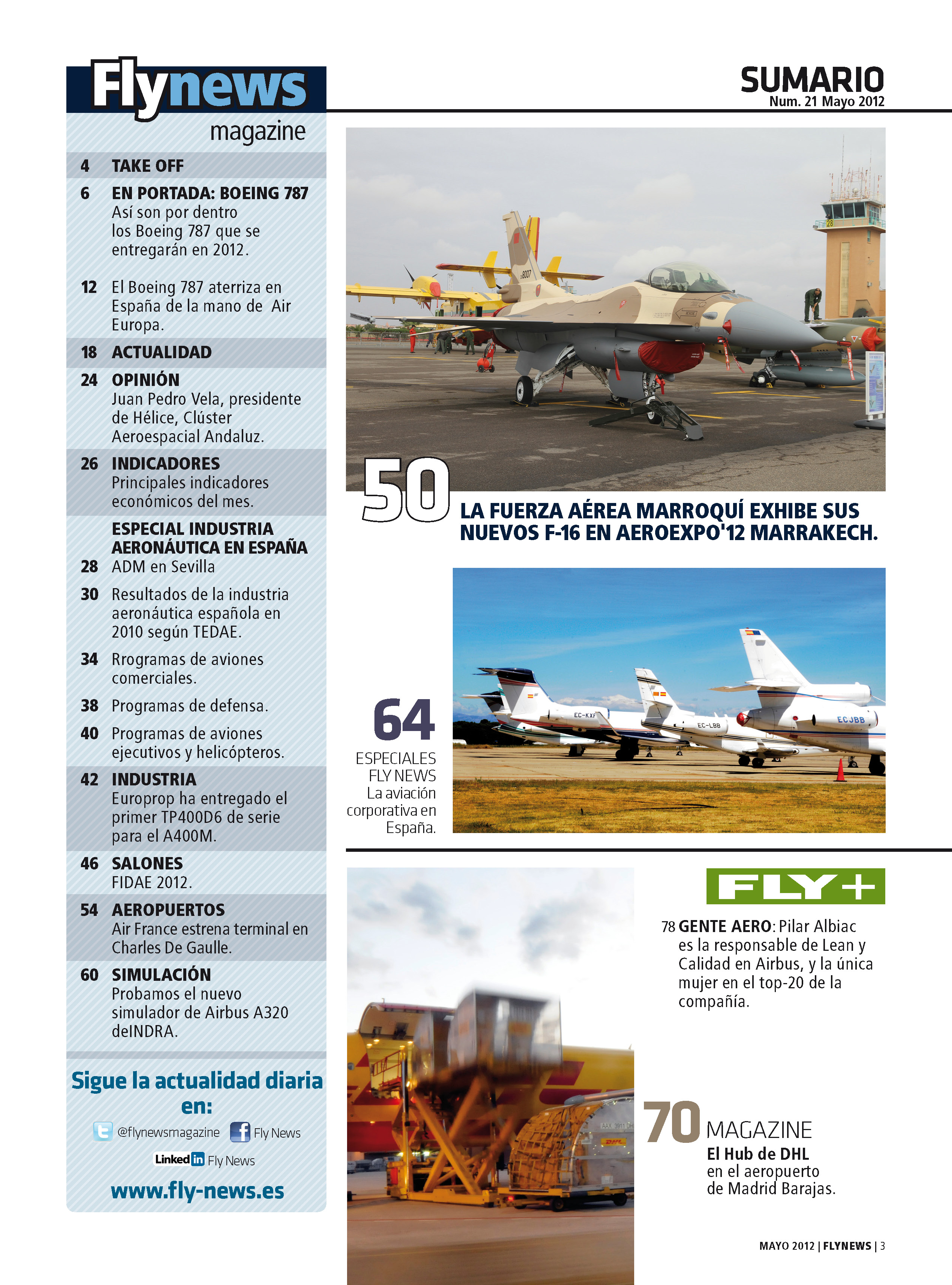 Sumario Flynews nº21 mayo/2012