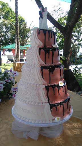 Wedding Cake by Francine Arayon, Chiffon Cake and Boiled Icing