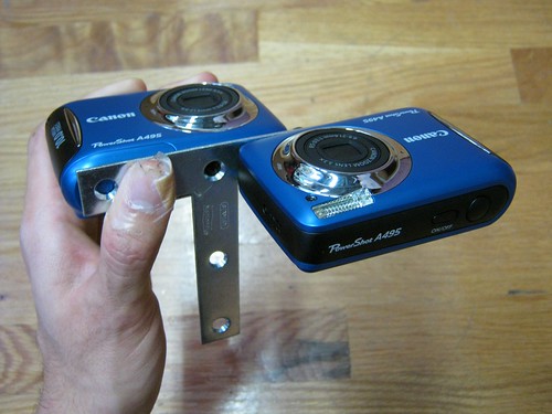 T-bracket dual camera rig