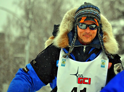 Martin Buser - Iditarod Champion at Ceremonial Start '12