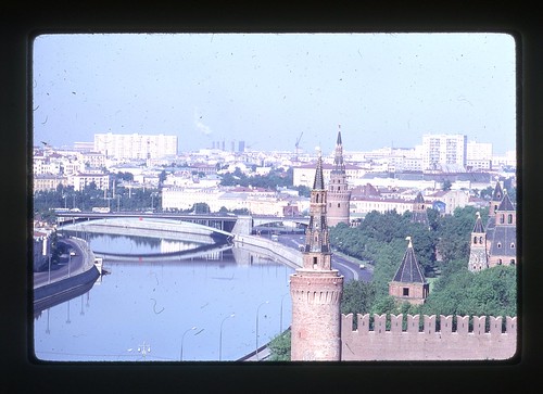 Kremlin and Moscow River, Moscow, 1969