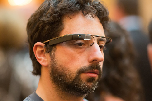Google Co-Founder Sergey Brin Sports the New Google Glasses at Dinner in the Dark, a Benefit for the Foundation Fighting Blindness -- San Francisco, CA