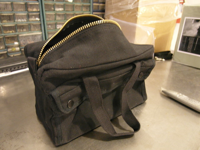 Rothco Black Tool Bag With Brass Zipper 9192 