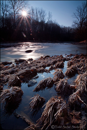 morning blue winter ohio usa water grass sunrise river reeds birmingham frost nd sunflare metroparks gnd loraincounty vermilionriver leefilters