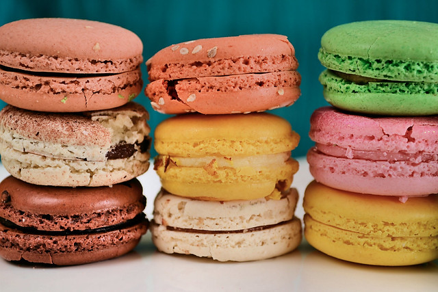 wall of macaroons