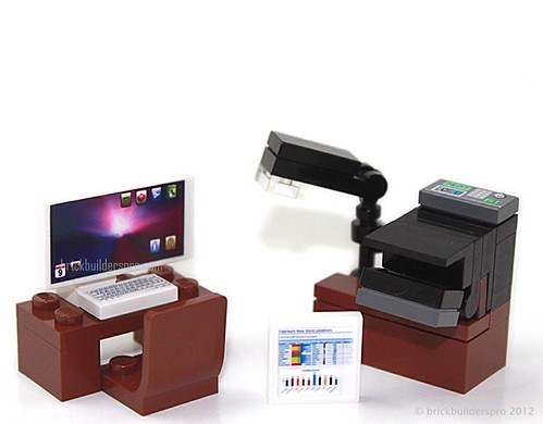 Desk Top Ibric Pro Toy Computer Printer Custom Lego City 10218 10185 10182