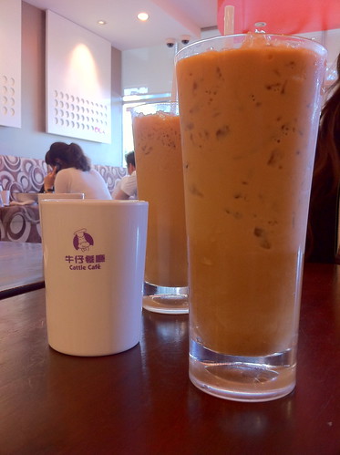 Cold Milk Tea at Cattle Cafe, Richmond BC