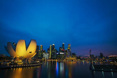 singapore sundown bluehour marinabay marinareservoir mbssunset