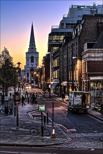 street london church sunrise christ hdr spitalfields brushfield