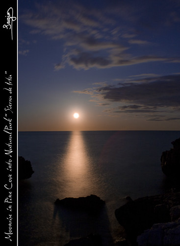 blue sea cloud moon reflection rock azul mar mediterranean cove luna reflejo roca cala mediterráneo mittelmeer nuble sierradeirta serrad´irta