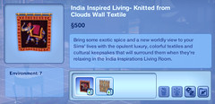 India Inspired Living- Knitted from Clouds Wall Textile
