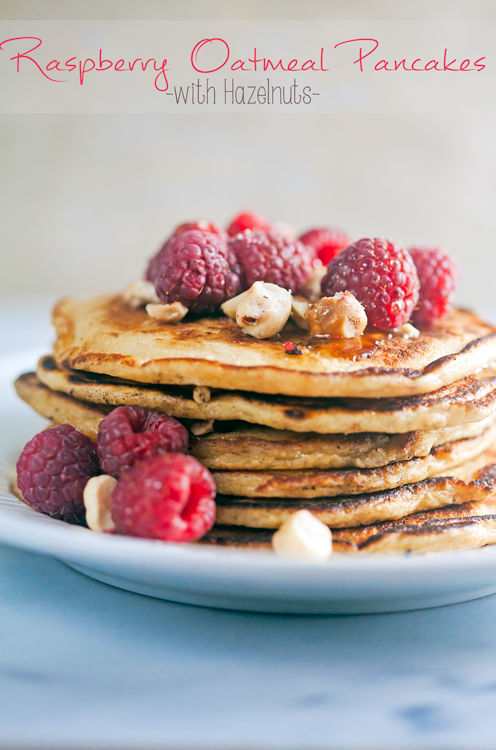 Raspberry-Oatmeal-Pancakes-with-Hazelnuts